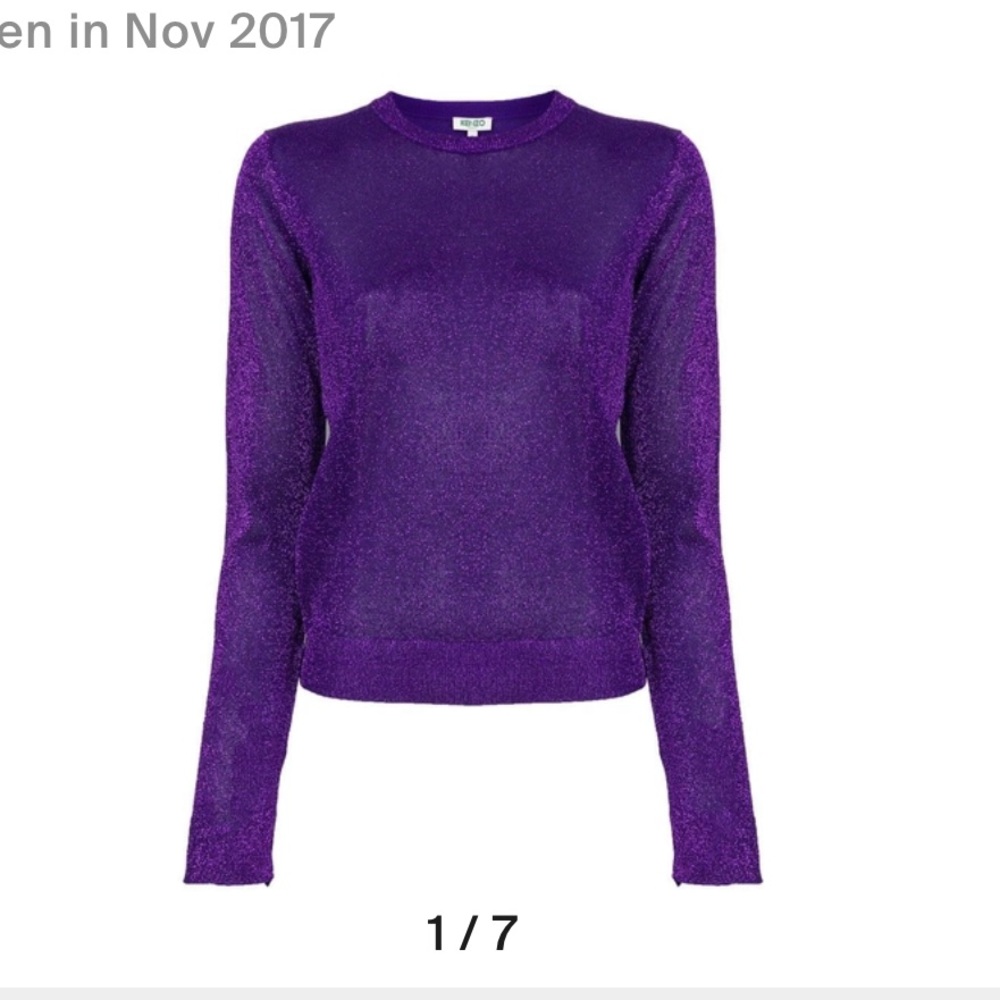 Kenzo Purple Metallic Knit